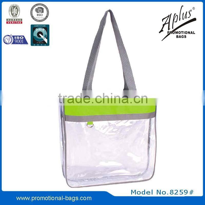 2015 portable PVC lightweight tote bag bags with plastic buckle