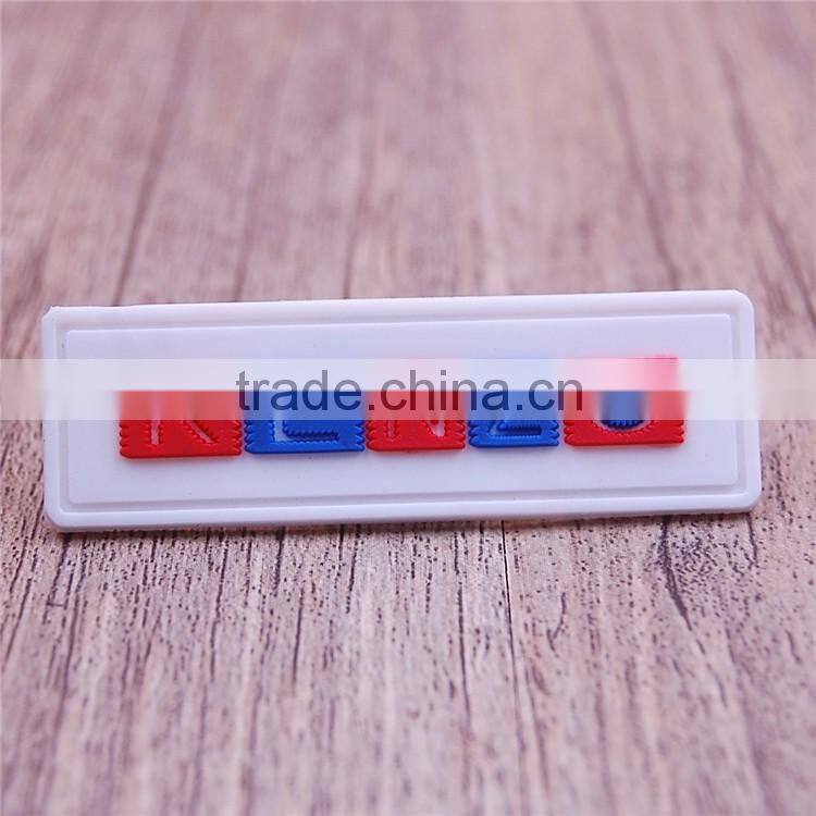Custom digital printing silicone label for underwear clothing