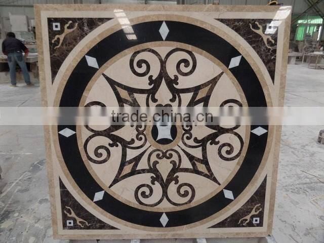 The fashion custom-made medallion Floor marble tile pattern