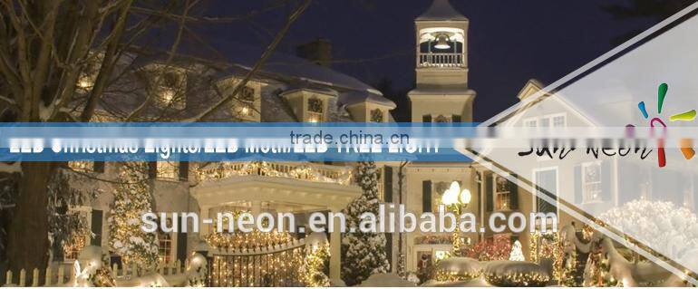 Outdoor Christmas Decoration Blue Led Light /giant Chrismtas Tree Spiral with Star on Top