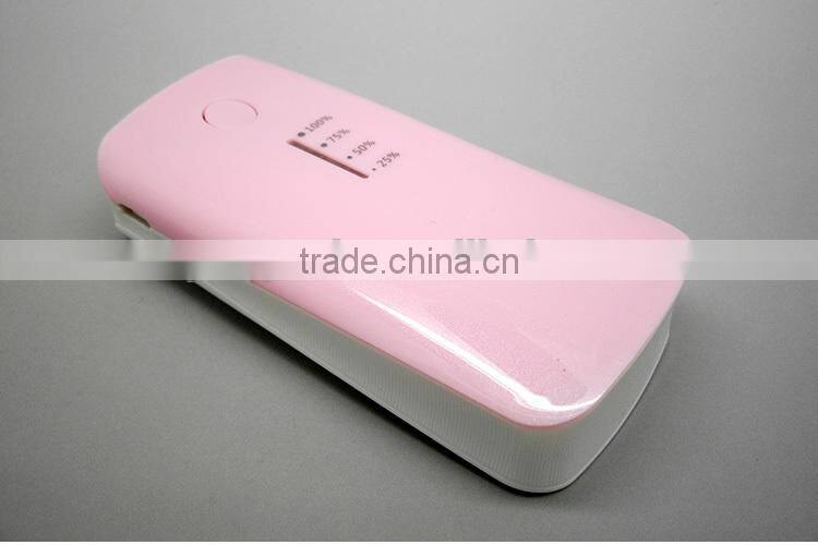 Real full capacity 6000mah mobile phone power bank charger with power indicator