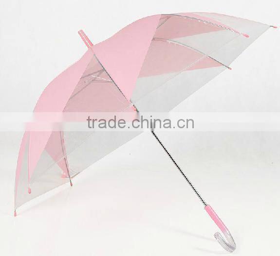19''*8K high qualily POE fabric for leaf printed transprent umbrella