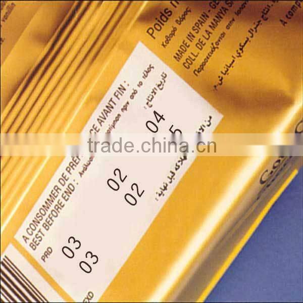 LC1 and SCF900 hot coder ribbon / hot coding foil printingh expiry date number