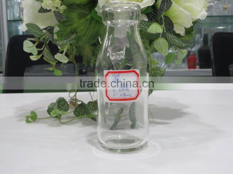 mini glass milk glass bottles 200ml