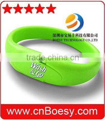 Hot sale gift wristband USB drive, bracelet USB stick .