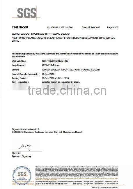 Lightweight 100% asbestos free EPS cement sandwich wall panel