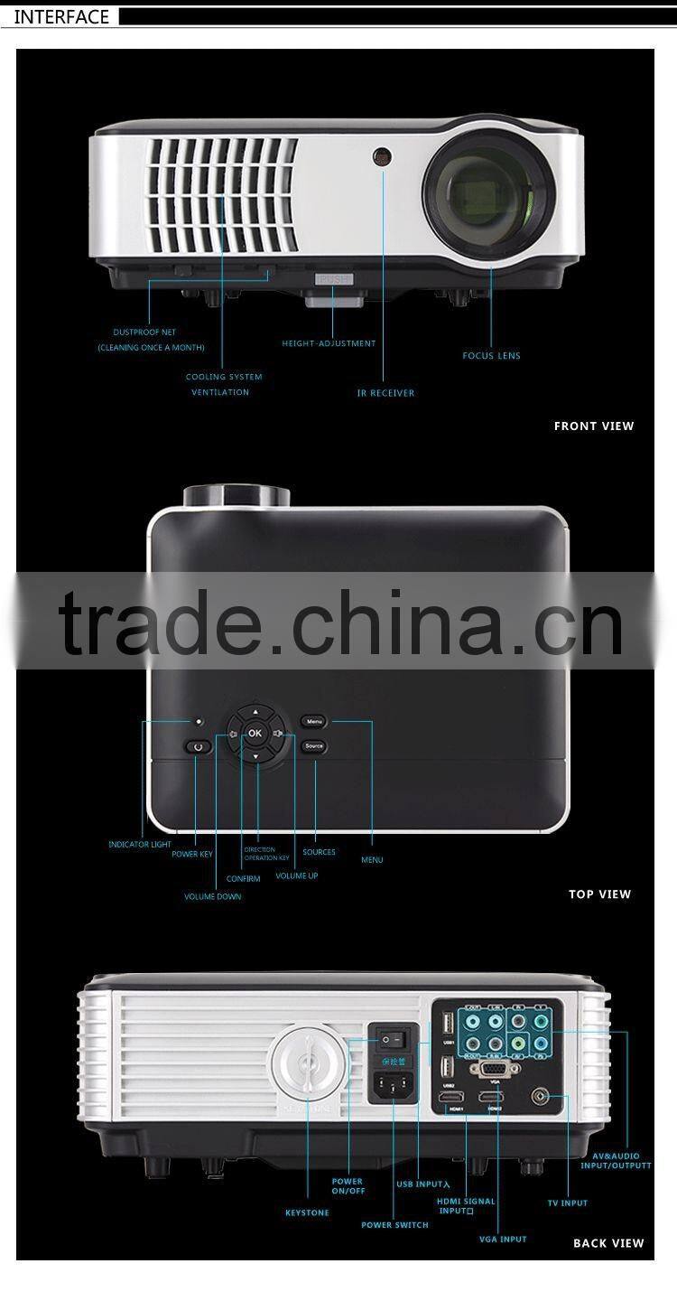 Hot selling Android projector LCD high lumens TV projector RD806 mini LED projector