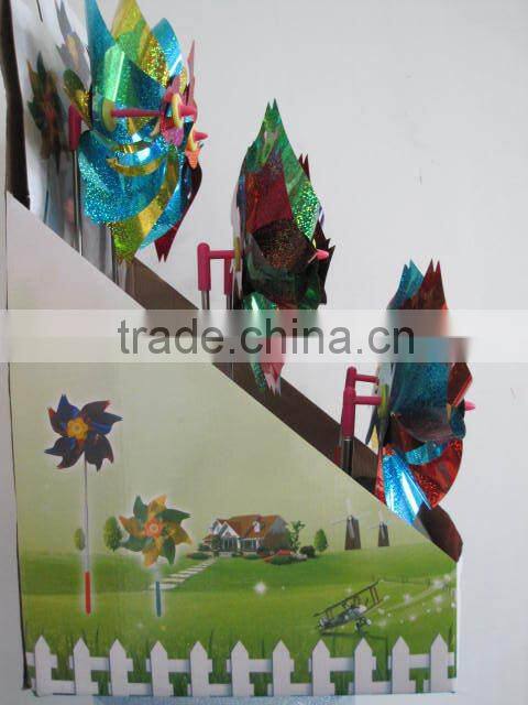 Extendable plastic windmill for kids