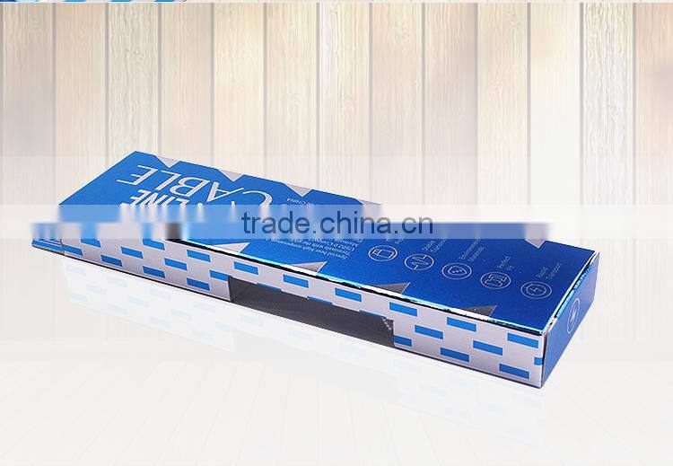 printed custom retail folding cable package
