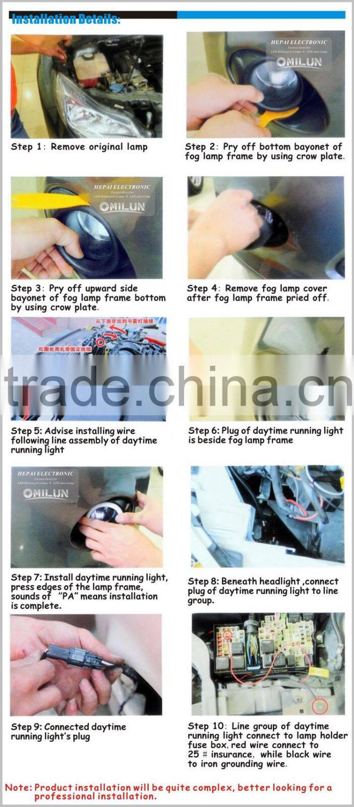 Angel Eyes Light 2.0 inch LED COB Fog light lamp Daytime Running Lights