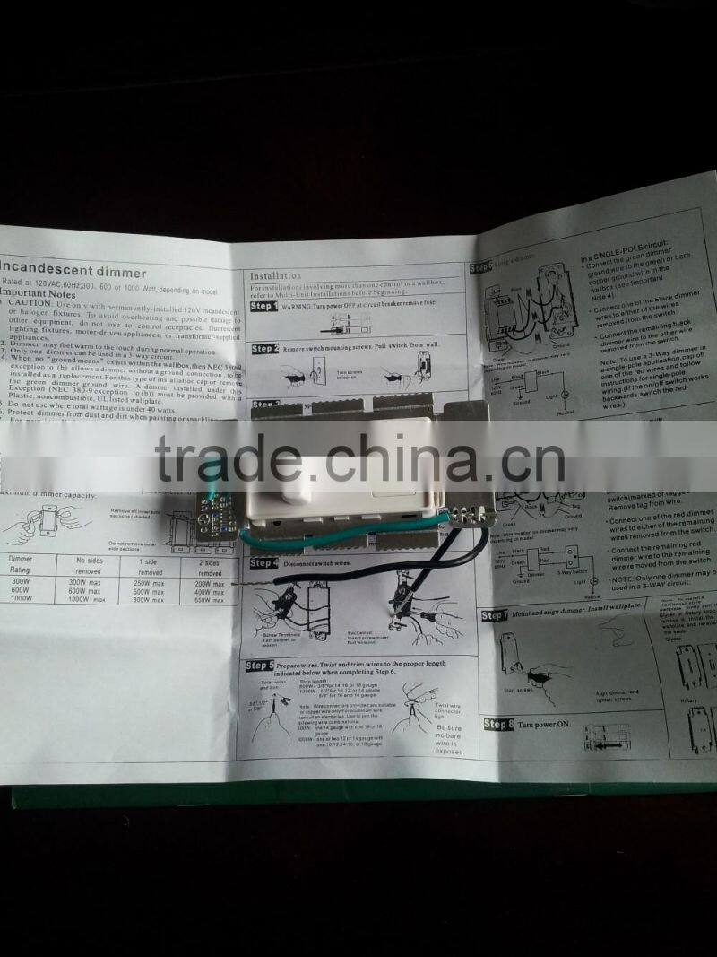 120v LED slide dimmer
