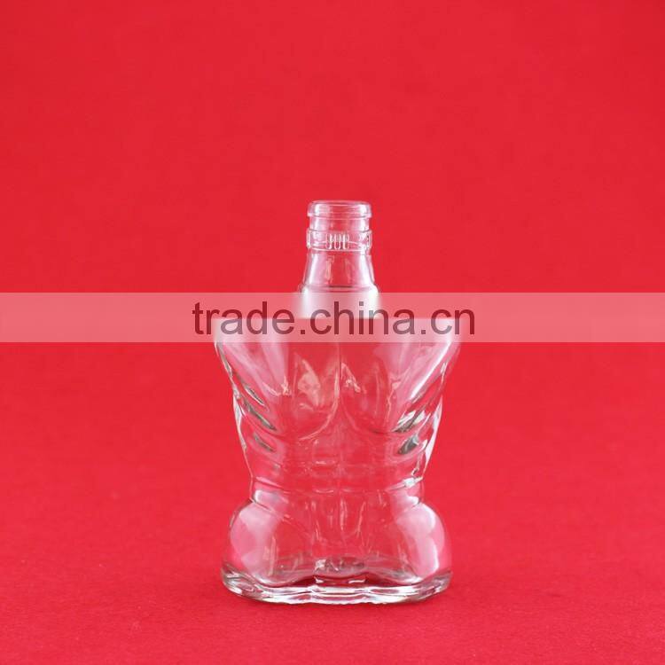 Novelty design spray glass bottle terrible monster bottles English letter bottles