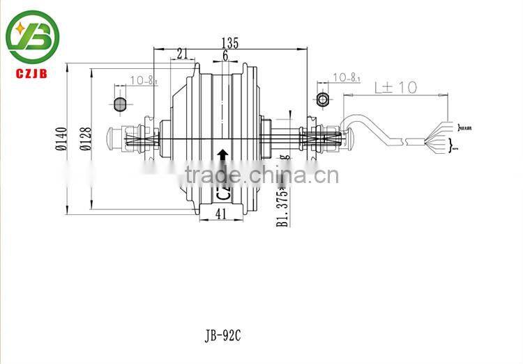 JIABO JB-92C make brushless dc bicycle electric permanent magnet motor