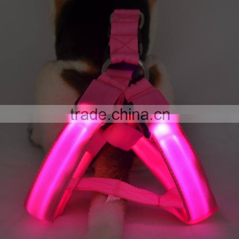 pets supplies different sizes led dog harness