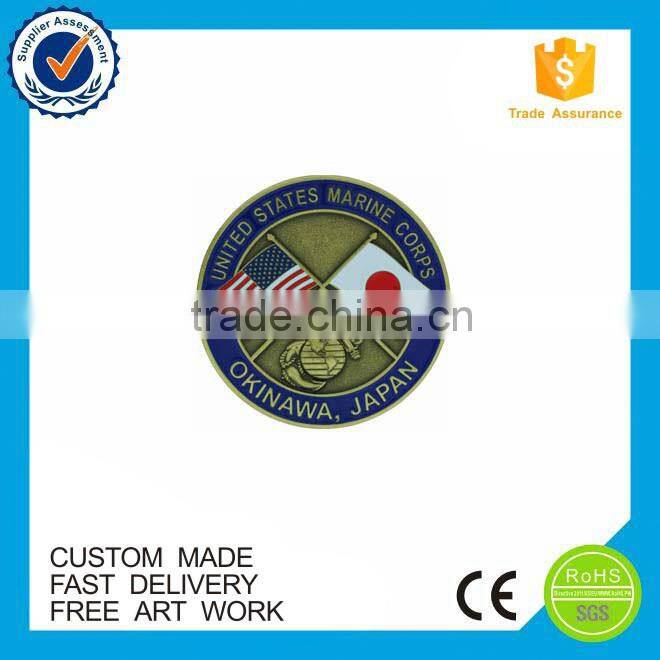 Factory direct sale custom souvenir stamping coins