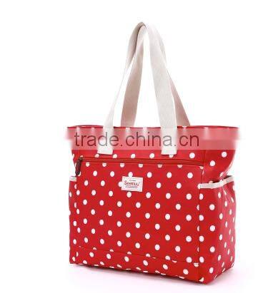 designer shopping plastic bags,PE handle cotton bag for shopping