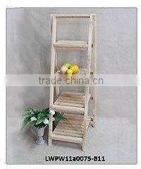 Natural Wood Finish Shabby Recycled Folding Plant Pot
