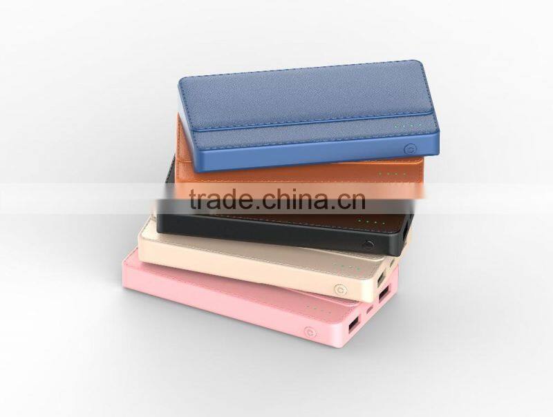 New Credit Card power bank 10000mah power bank pack portable external battery backup charge for Android Devices charging