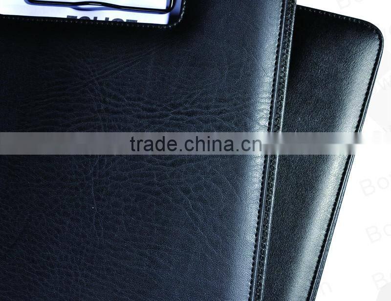A4 pu custom restaurant leather menu cover