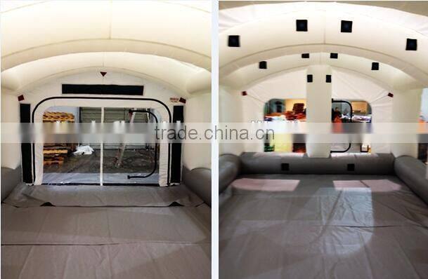 custom white Inflatable spray booth Inflatable car spray tent Inflatable paint booth