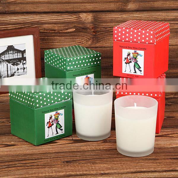 Romantic Scented Soy Wax Candle in glass jar with gift box