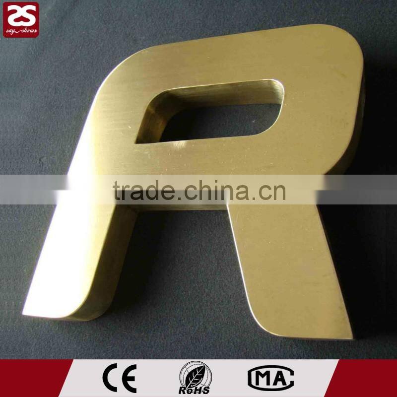 Cheap price building signs led 3d logo name