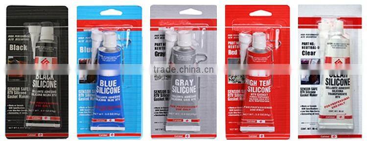 Non-odor neutral curing high-temp resistance Grey RTV silicone gasket maker adhesive glue