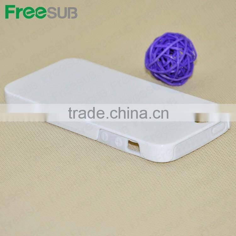 Wholesale metal white color customed 2D 3d sublimation case for Iphone 5