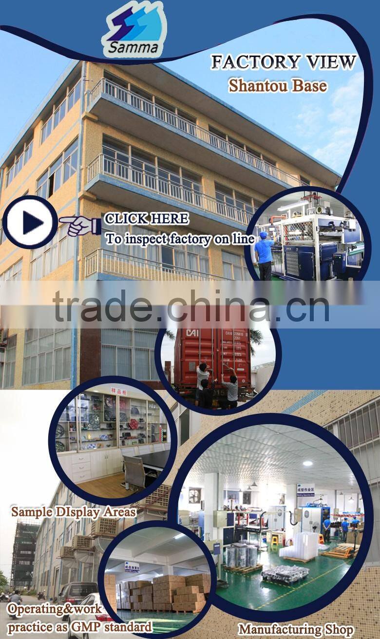 Empty PE bottles of sushi soya sauce in restaurant