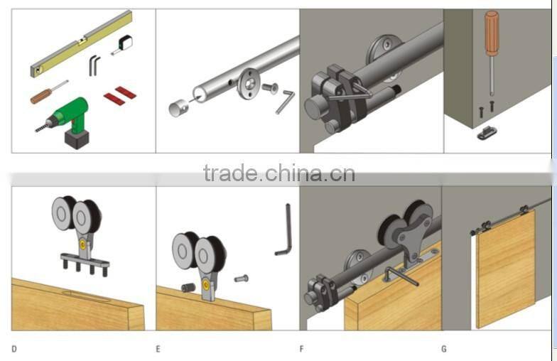 Great Style stainless steel hanging sliding door roller