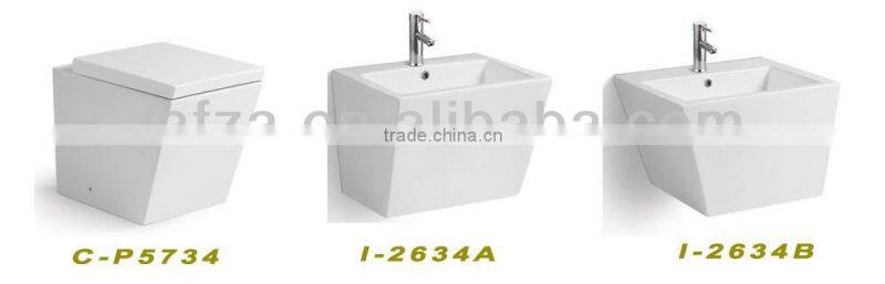 F06 Popular two color basin, oval basin, white inside and green outside wash basin