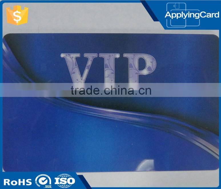 Printable high quality pvc contactless rfid smart card plastic membership vip card with free design