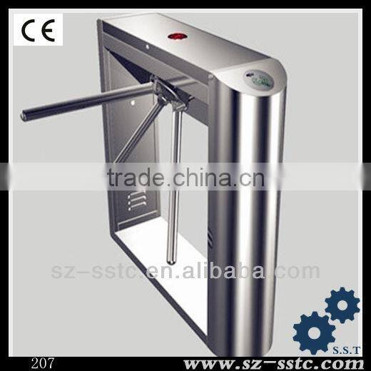 304 Stainless steel bi-direction mechanical full height turnstile gate, exit and entry full height turnstile gate