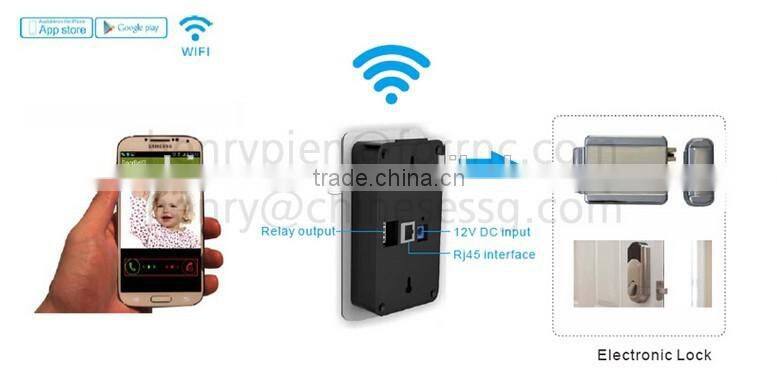 APP remote control IP intercom camera for you to see your visitors on your smartphone