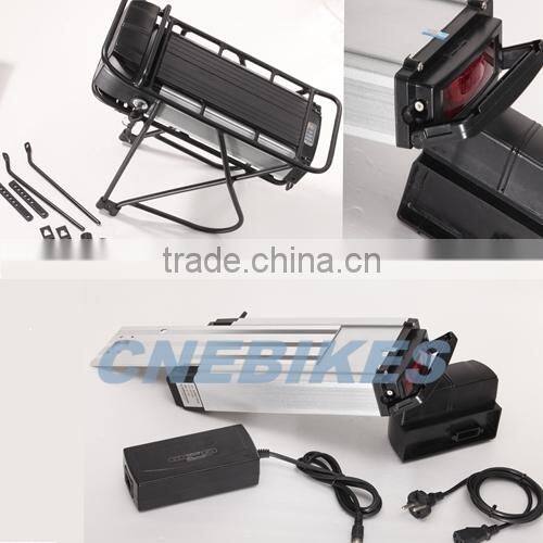 18'' 36V 250W Electric Bicycle Conversion Kits with rear rack type battery