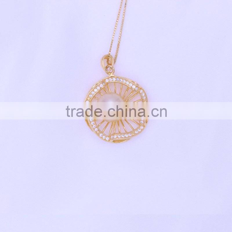 natural freshwater 925 silver pearl pendant