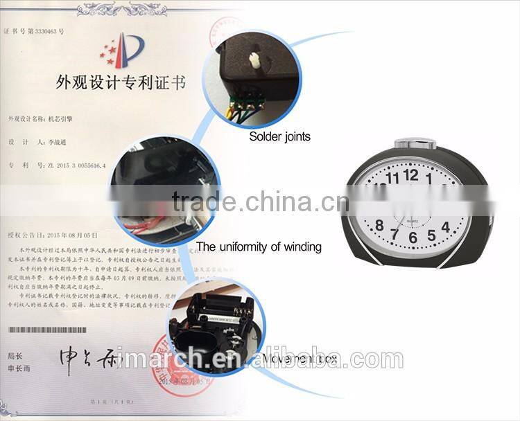 hot selling fashion sweep clock led light alarm clock