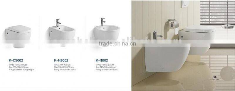 Bathroom wall hung bidet toilet new design