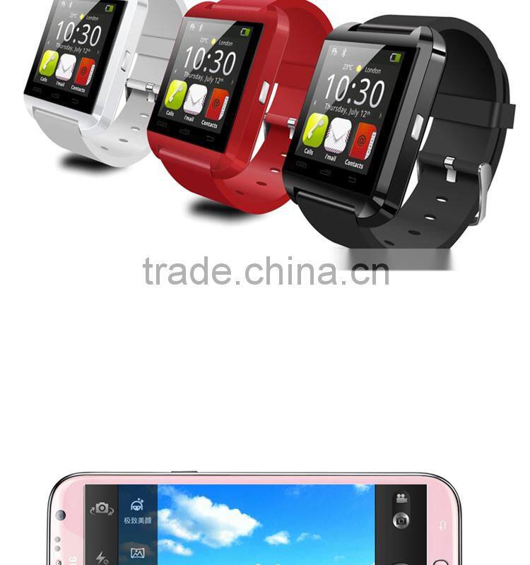 Cheapest touch screen u8 smart watch, phone calling smart bluetooth watch, bluetooth smart watch u8 for iPhone