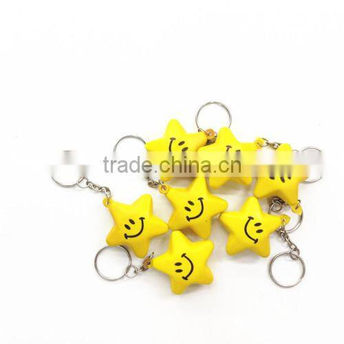 Promotional colorful pu football ball keychain
