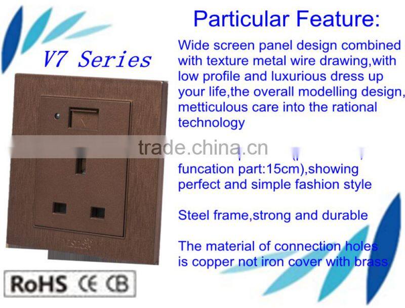 New Arrival Reasonable Price usb controlled power socket with alumunium material