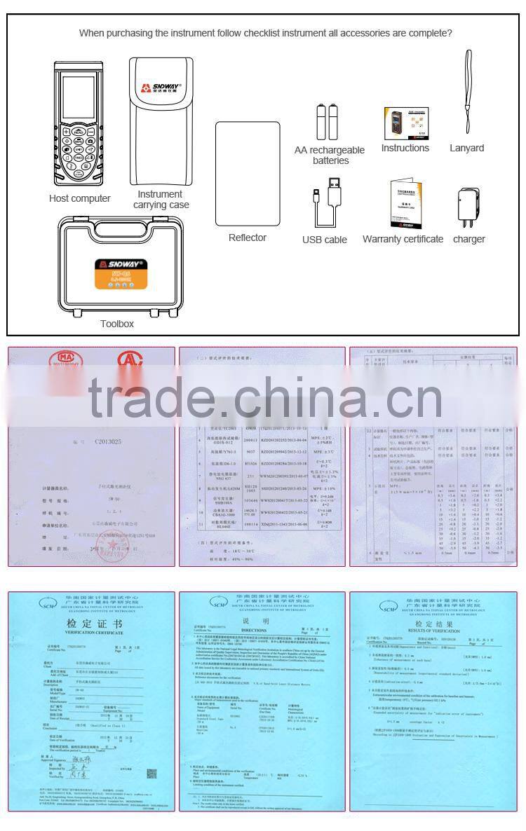 Laser Distance Meter 80m 120m Factory Price Distance Measurement Optical Distance Measurement Instrument