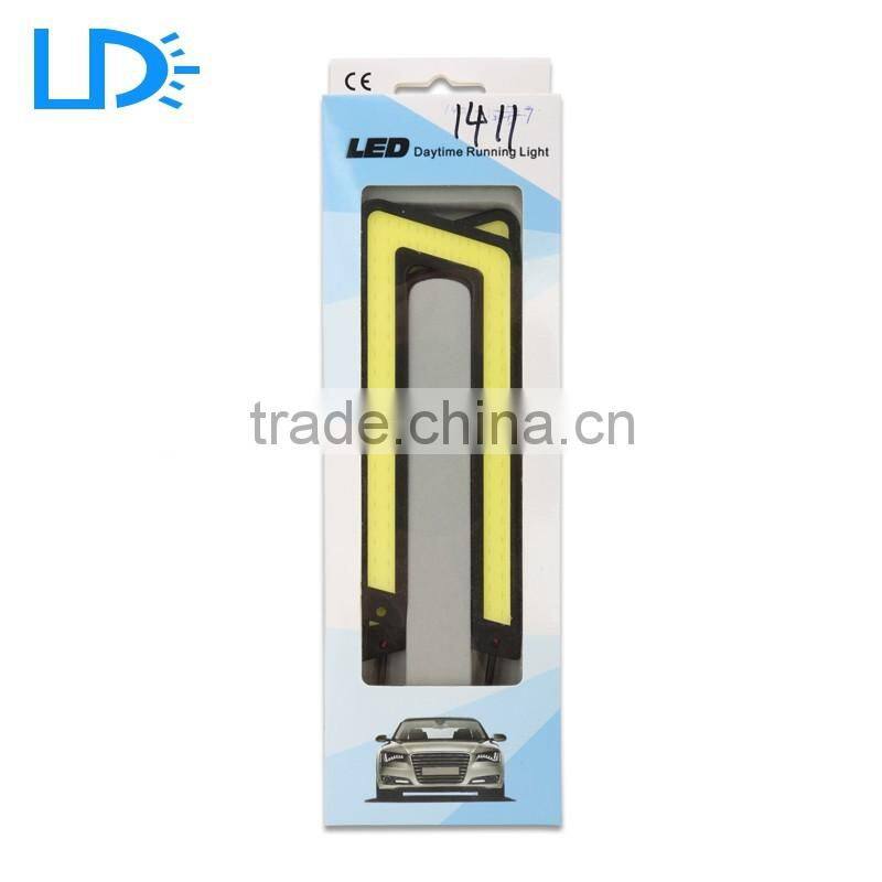 Good quality cob 12V car daytime running lights universal drl for all cars
