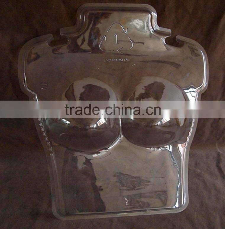 Vacuum thermoforming plastic female mannequin hanger