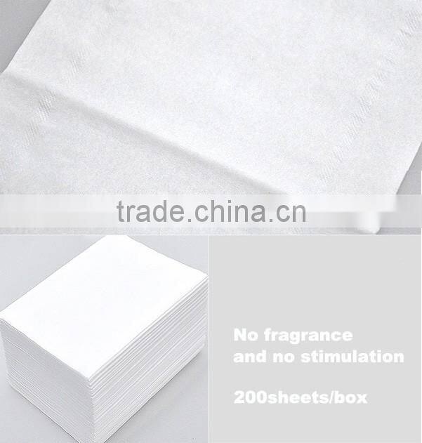 luxury packing best quality facial box tissue