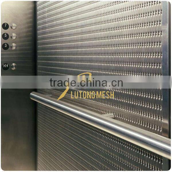 wire mesh for elevator cab interiors decoration