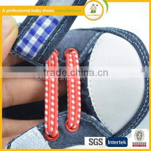 2015 First Grade best selling british canvas baby shoes