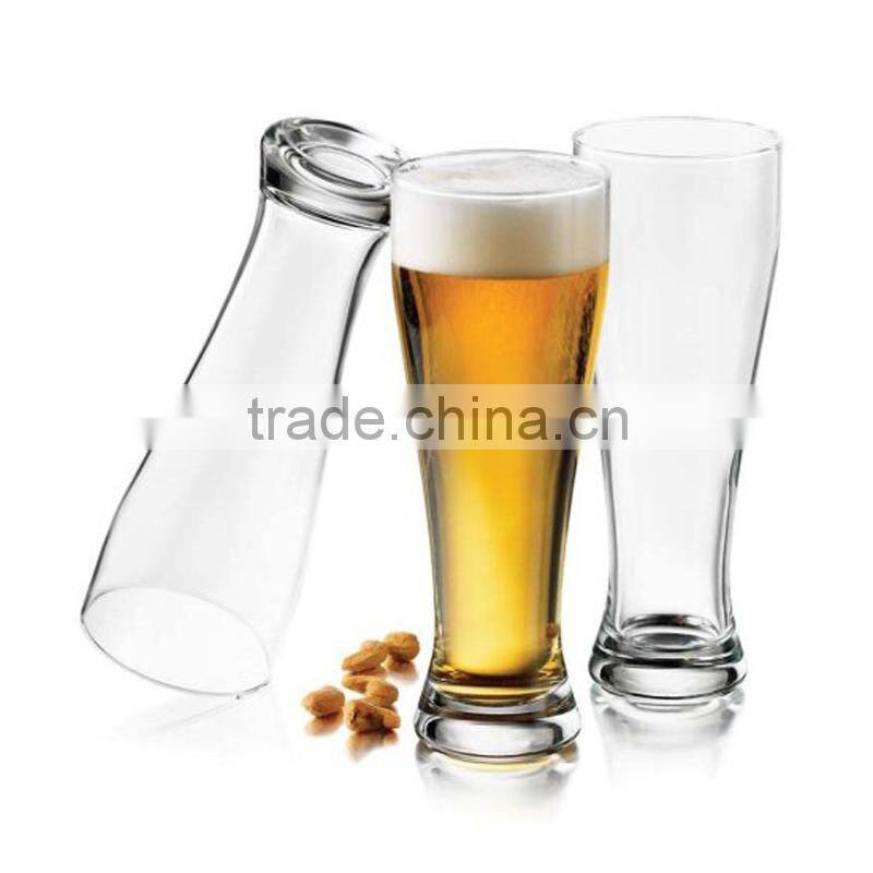 Selling machine made flint pilsner beer glass tumbler,clear water glass cup, Pint drinking glass
