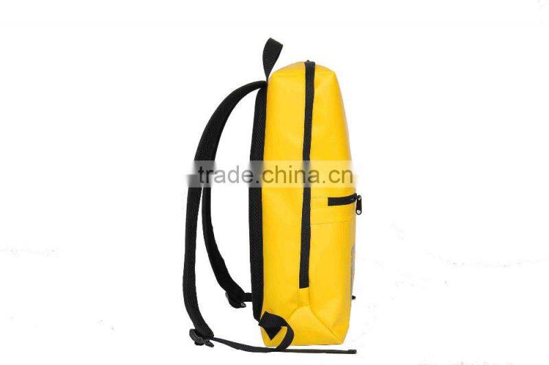 Custom Logo PVC Bag with Zipper Pocket Outdoor Tarpaulin Backpack