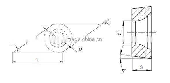 Good Performance CNC Turning Cemented Carbide Tips